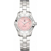 Tag Heuer Aquaracer Pink Pearl & Diamond Dial Ladies Watch WAF141H-BA0813